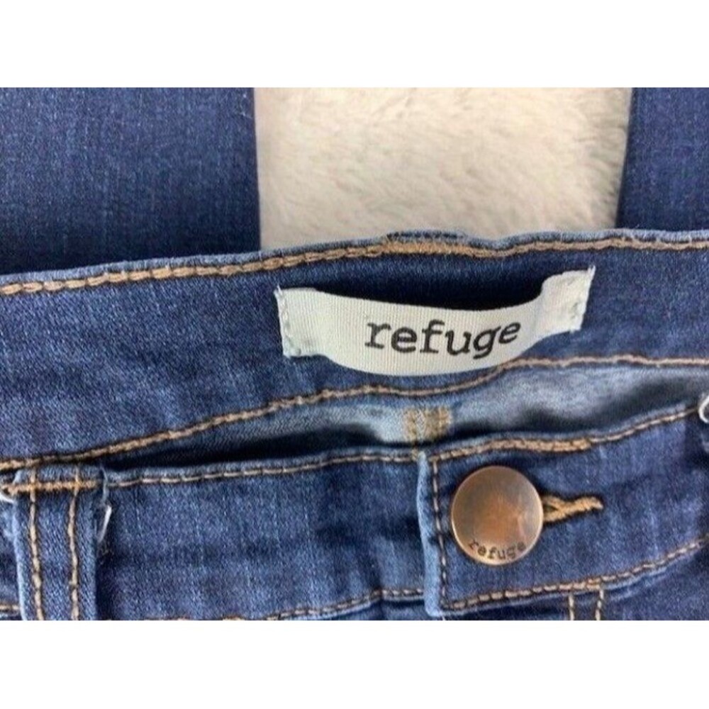 Refuge Size 6 Womens Jeans Skinny Distressed Stretch Dark Wash High Rise - Picture 3 of 5